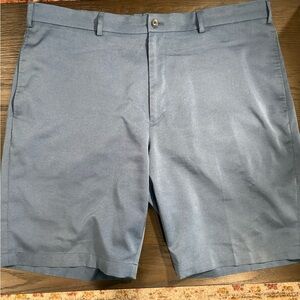 Walter Hagen Blue Flat Front Performance Shorts